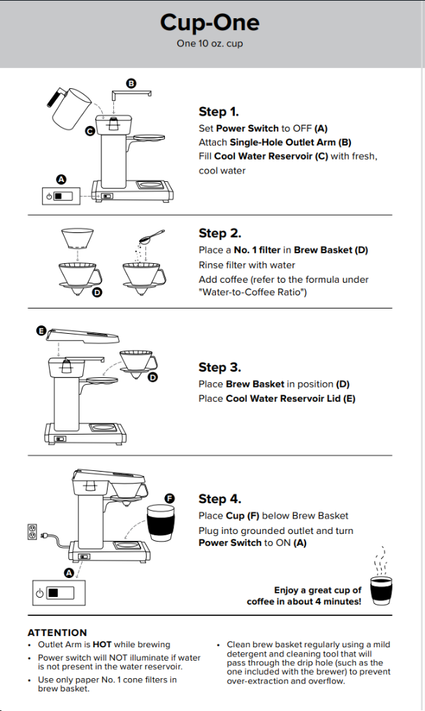 Cup-One  Moccamaster USA